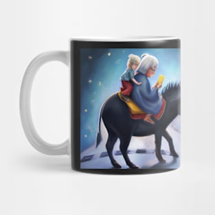 My Mum and her inner-child on a donkey Mug